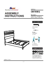 Preview for 1 page of Furniture of America CM7898Q Assembly Instructions Manual