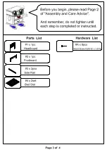 Preview for 3 page of Furniture of America CM7902F Assembly Instructions Manual