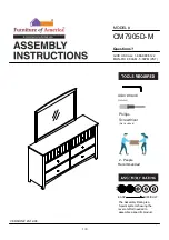 Furniture of America CM7905D-M Assembly Instructions Manual preview