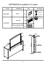 Предварительный просмотр 6 страницы Furniture of America CM7905D-M Assembly Instructions Manual