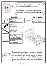 Preview for 3 page of Furniture of America CM7909F Assembly Instructions