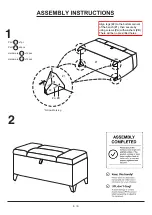 Preview for 6 page of Furniture of America CM7913BN Assembly Instructions Manual