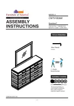 Preview for 1 page of Furniture of America CM7919D&M Assembly Instructions Manual