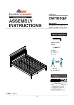 Furniture of America CM7923F Assembly Instructions Manual preview