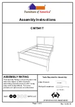 Preview for 1 page of Furniture of America CM7941T Assembly Instructions