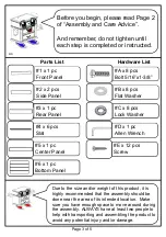 Preview for 3 page of Furniture of America CM7941TR Assembly Instructions