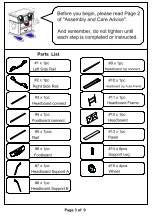 Preview for 3 page of Furniture of America CM7946 Assembly Instructions Manual