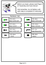 Preview for 4 page of Furniture of America CM7946 Assembly Instructions Manual