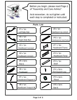 Preview for 3 page of Furniture of America CM7946F 1 Assembly Instructions Manual