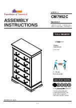 Preview for 1 page of Furniture of America CM7952C Assembly Instructions Manual