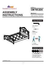 Preview for 1 page of Furniture of America CM7952EK Assembly Instructions Manual