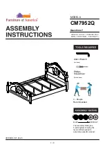 Preview for 1 page of Furniture of America CM7952Q Assembly Instructions Manual