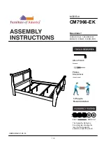 Preview for 1 page of Furniture of America CM7966-EK Assembly Instructions Manual