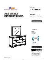 Furniture of America CM7966-M Assembly Instructions Manual preview