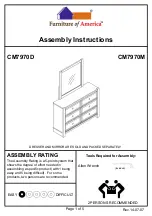 Preview for 1 page of Furniture of America CM7970D Assembly Instructions