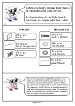 Preview for 4 page of Furniture of America CM7970D Assembly Instructions