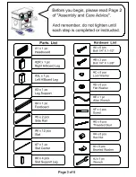 Preview for 3 page of Furniture of America Coimbra Eastern CM7623Q Assembly Instructions Manual