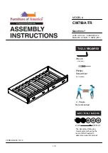 Preview for 1 page of Furniture of America Colin CM7909A-TR Assembly Instructions Manual