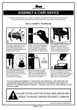 Preview for 2 page of Furniture of America Colman CM3615T-60 Assembly Instructions