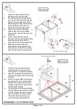 Preview for 4 page of Furniture of America Colman CM3615T-60 Assembly Instructions