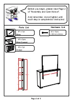 Preview for 3 page of Furniture of America Conwy CM7549M Assembly Instructions