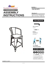 Preview for 1 page of Furniture of America Cooper II CM3529PC Assembly Instructions Manual