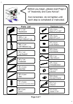 Preview for 3 page of Furniture of America Covilha CM7522Q Assembly Instructions Manual