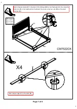 Preview for 14 page of Furniture of America Covilha CM7522Q Assembly Instructions Manual