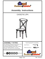 Preview for 1 page of Furniture of America Crosby CM3827SC-2PK Assembly Instructions