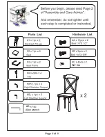 Preview for 3 page of Furniture of America Crosby CM3827SC-2PK Assembly Instructions