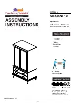 Preview for 1 page of Furniture of America Daphne CM7556AR-1/2 Assembly Instructions Manual