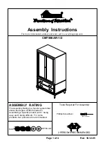 Furniture of America Daphne CM7556AR-1 Assembly Instructions preview