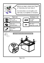 Preview for 3 page of Furniture of America Daphne CM7556AR-1 Assembly Instructions