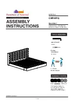 Preview for 1 page of Furniture of America Davida CM7897Q Assembly Instructions Manual