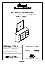 Preview for 1 page of Furniture of America Deanne CM7527D Assembly Instructions