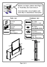 Preview for 3 page of Furniture of America Deanne CM7527D Assembly Instructions