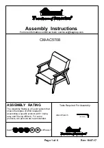 Preview for 1 page of Furniture of America Deena CM-AC5708 Assembly Instructions Manual