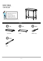 Preview for 5 page of Furniture of America Deering CM-AC222 Assembly Instructions Manual