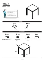 Preview for 5 page of Furniture of America Delemont CM3480PT-5PK Assembly Instructions Manual