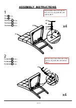 Preview for 8 page of Furniture of America Delemont CM3480PT-5PK Assembly Instructions Manual