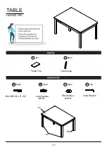 Preview for 2 page of Furniture of America Delemont CM3480T-5PK Assembly Instructions Manual