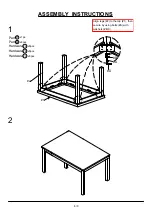 Preview for 3 page of Furniture of America Delemont CM3480T-5PK Assembly Instructions Manual