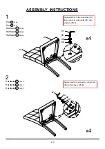 Preview for 5 page of Furniture of America Delemont CM3480T-5PK Assembly Instructions Manual