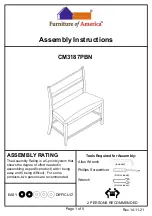 Preview for 1 page of Furniture of America Dickinson CM3187PBN Assembly Instructions