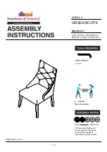 Furniture of America Diocles CM3020SC-2PK Assembly Instructions Manual preview