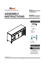 Furniture of America Diocles CM3020SV Assembly Instructions Manual preview