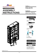 Preview for 1 page of Furniture of America Dipiloh FOA-AC379 Assembly Instructions Manual