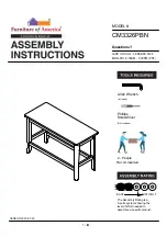 Furniture of America Dover II CM3326PBN Assembly Instructions Manual preview