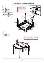 Preview for 6 page of Furniture of America Dover II CM3326PT Assembly Instructions Manual