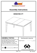 Furniture of America Edgemont CM3681DK-PT Assembly Instructions preview